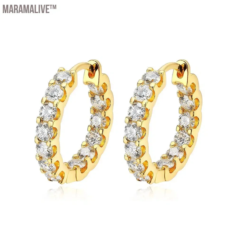 925 Silver Moissanite Wedding Earrings Gift for Women