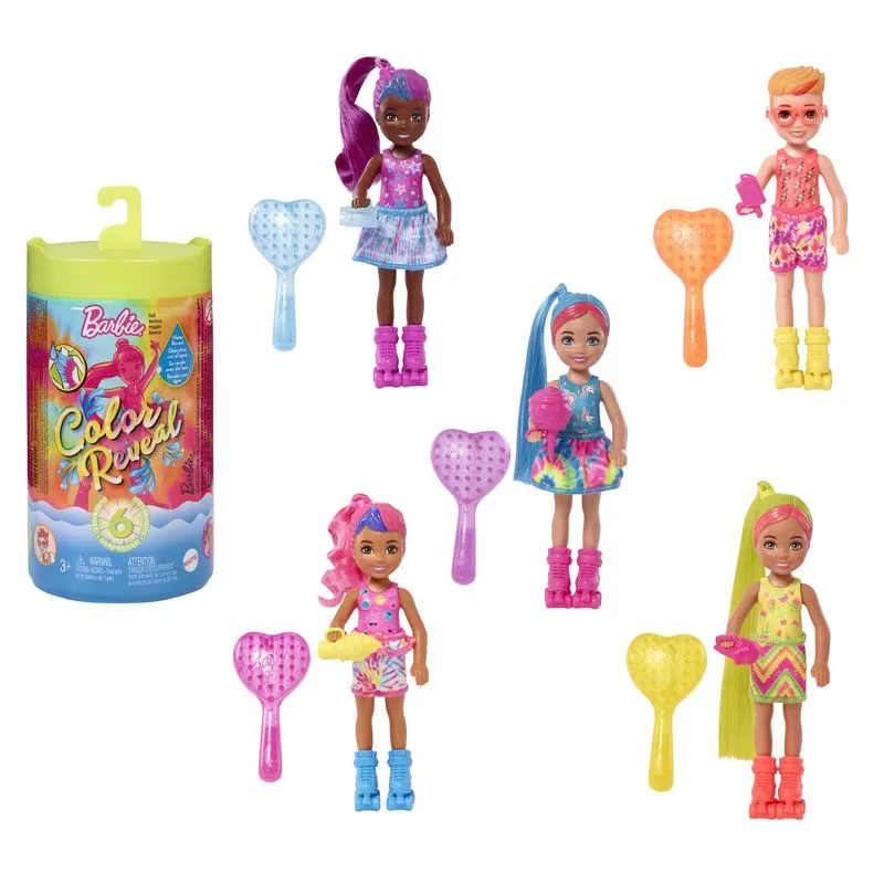 Barbie Colour Reveal Doll Chelsea Neon Tye Dye Series