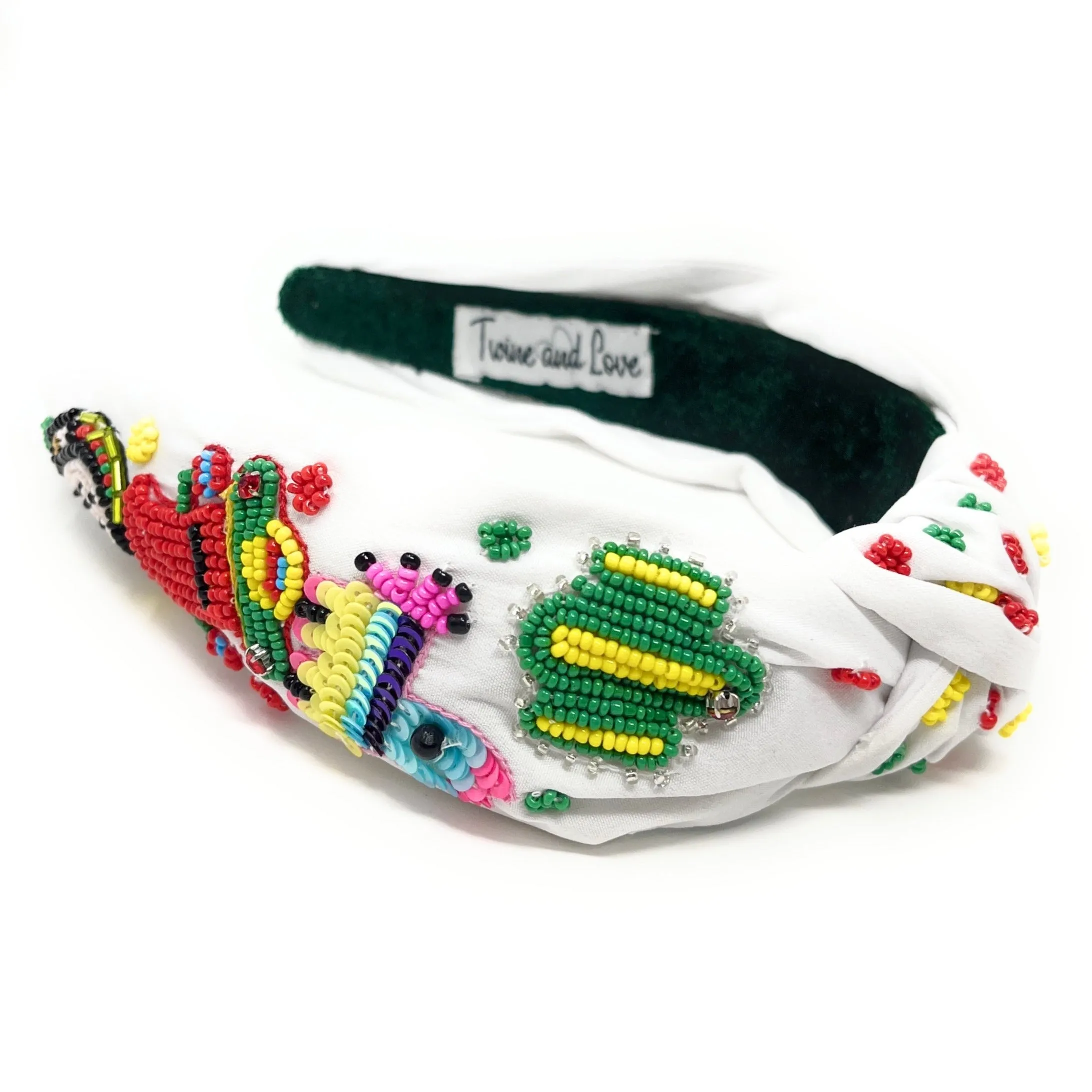 Cinco De Mayo Beaded Knotted Headband