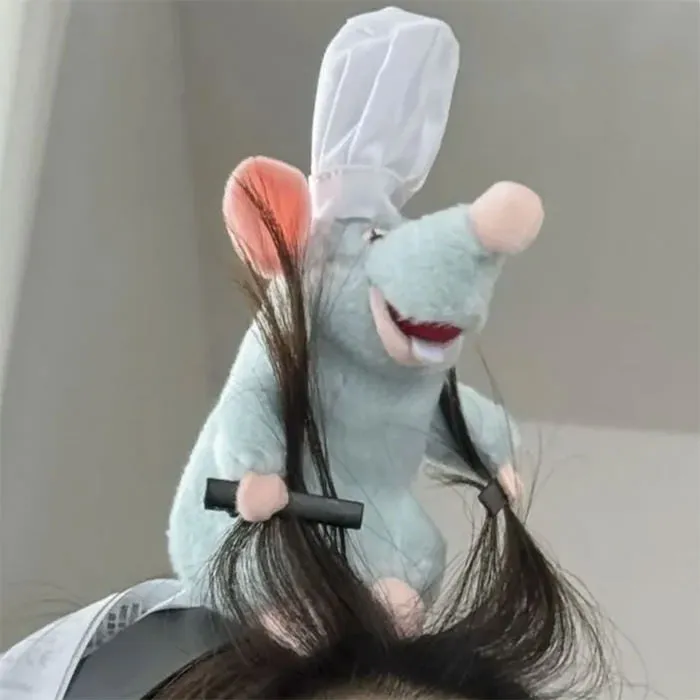 Cooking Mouse Funny Hair Clip