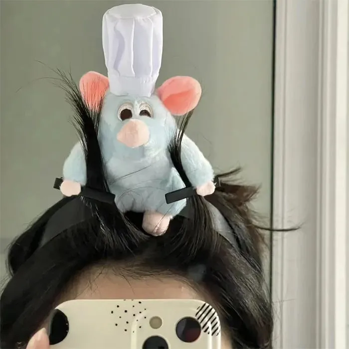 Cooking Mouse Funny Hair Clip