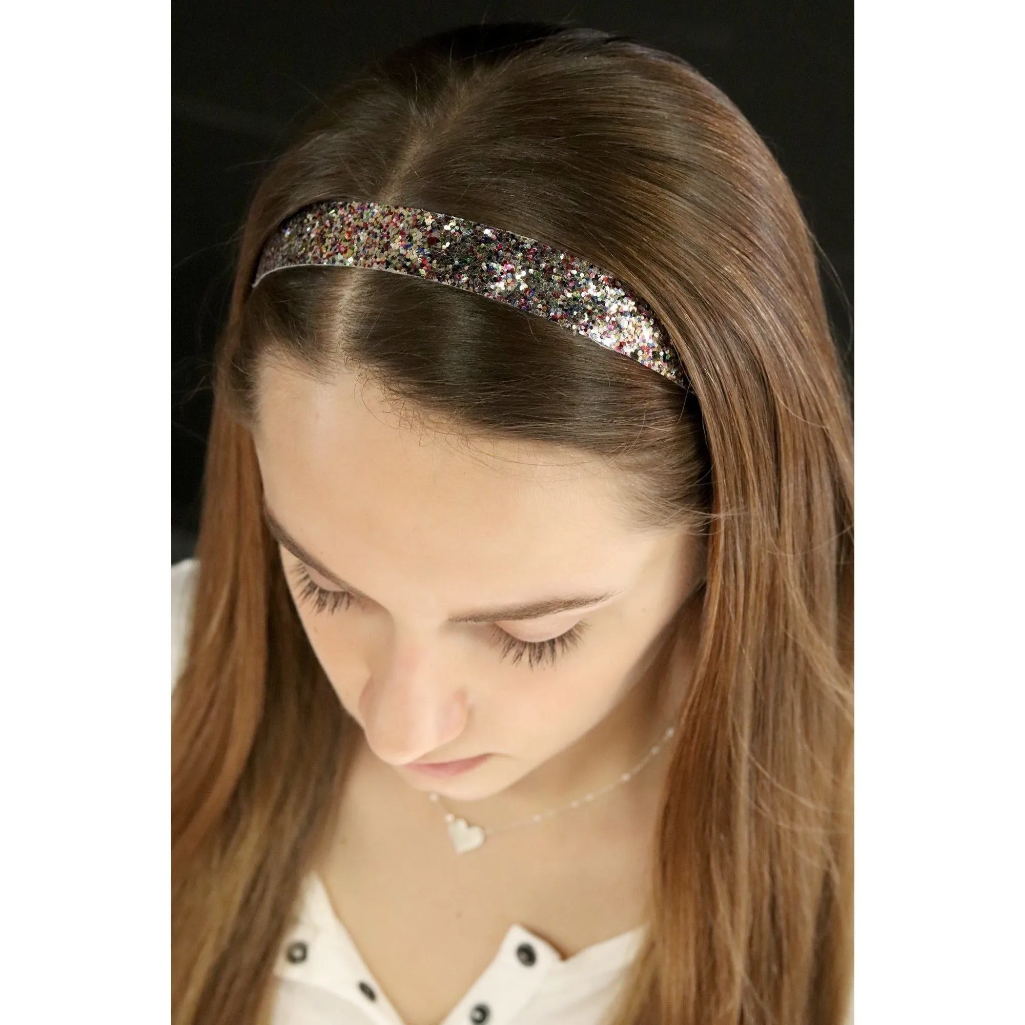 Frosty Zebra Glitter Headband