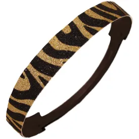 Gold Zebra Glitter Headband