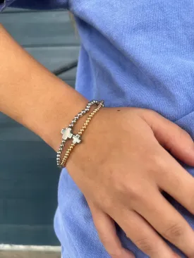 Gold/Silver Cross Bracelet