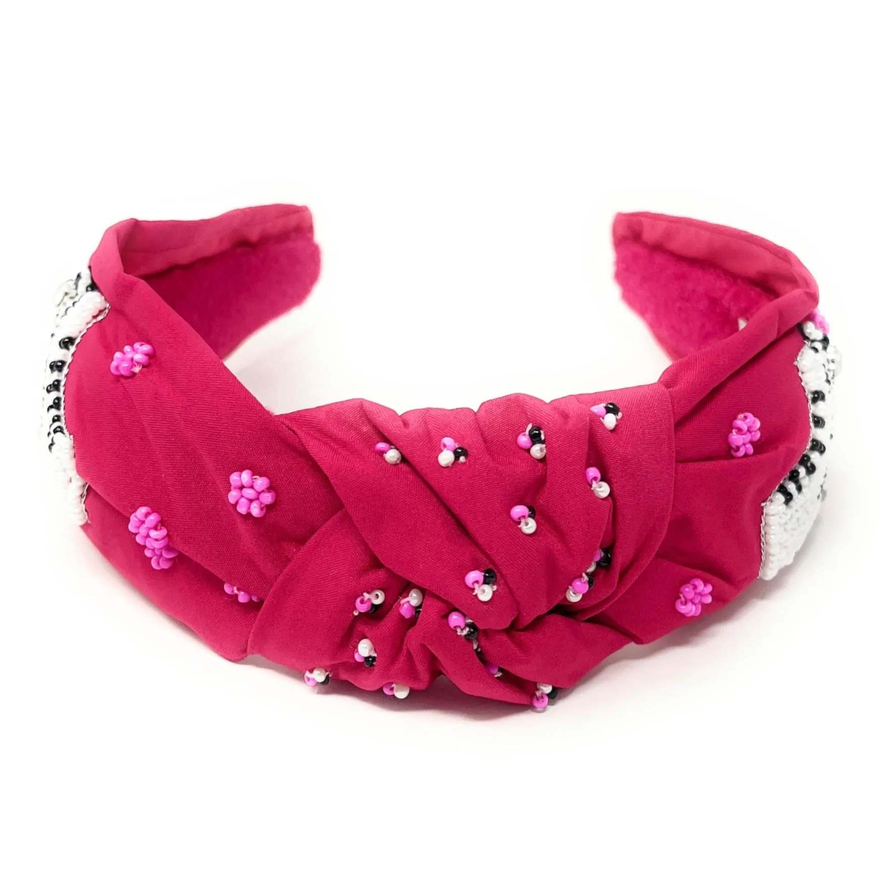 Hand Beaded Roller Skates Knot Headband