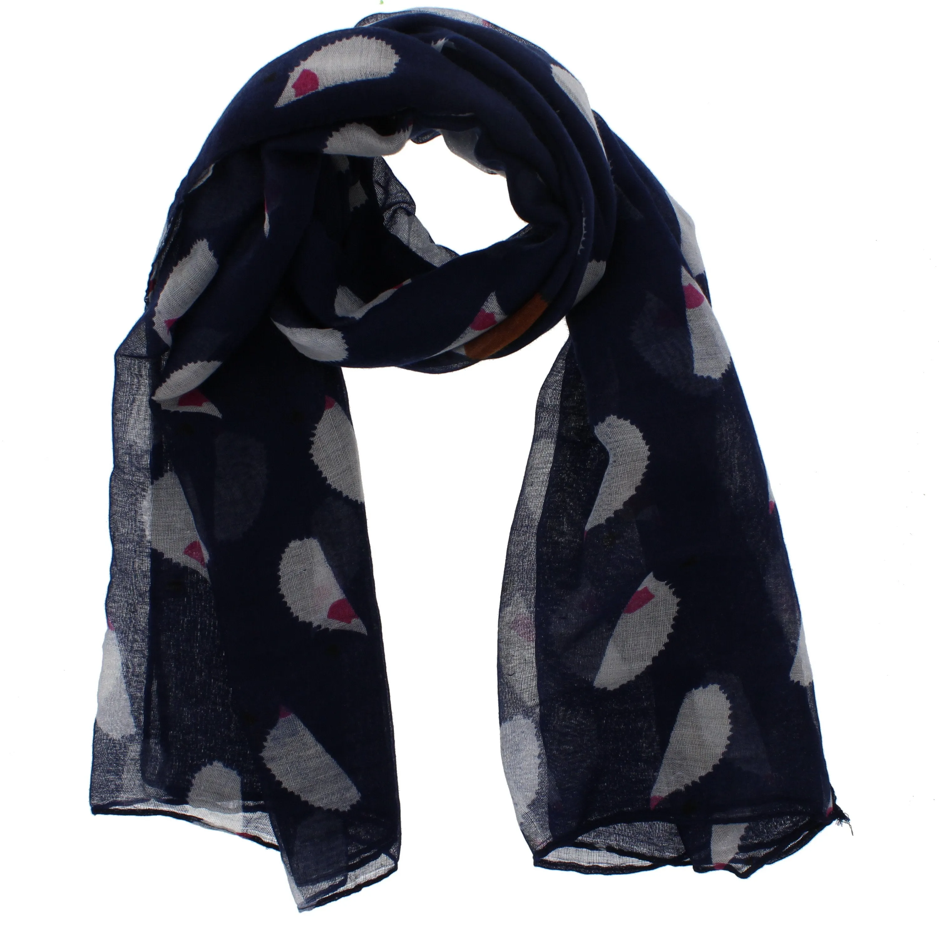 Hedgehog Print Scarf