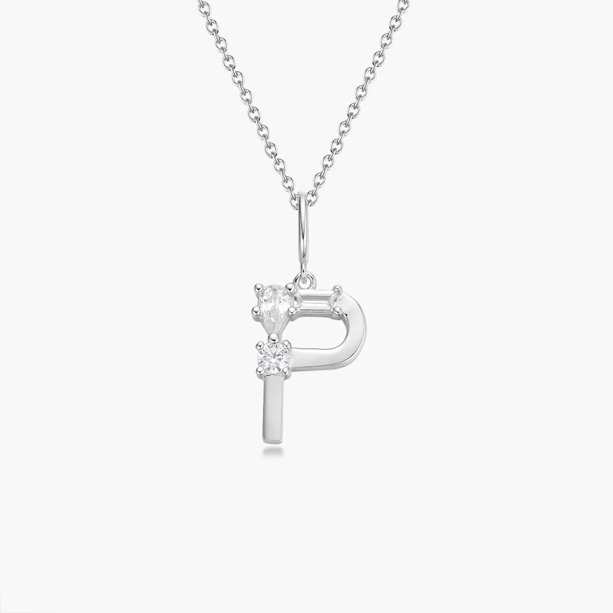 Initial Necklace | Platinum