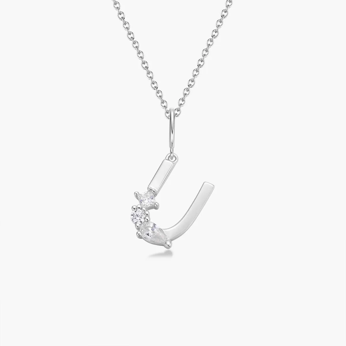 Initial Necklace | Platinum