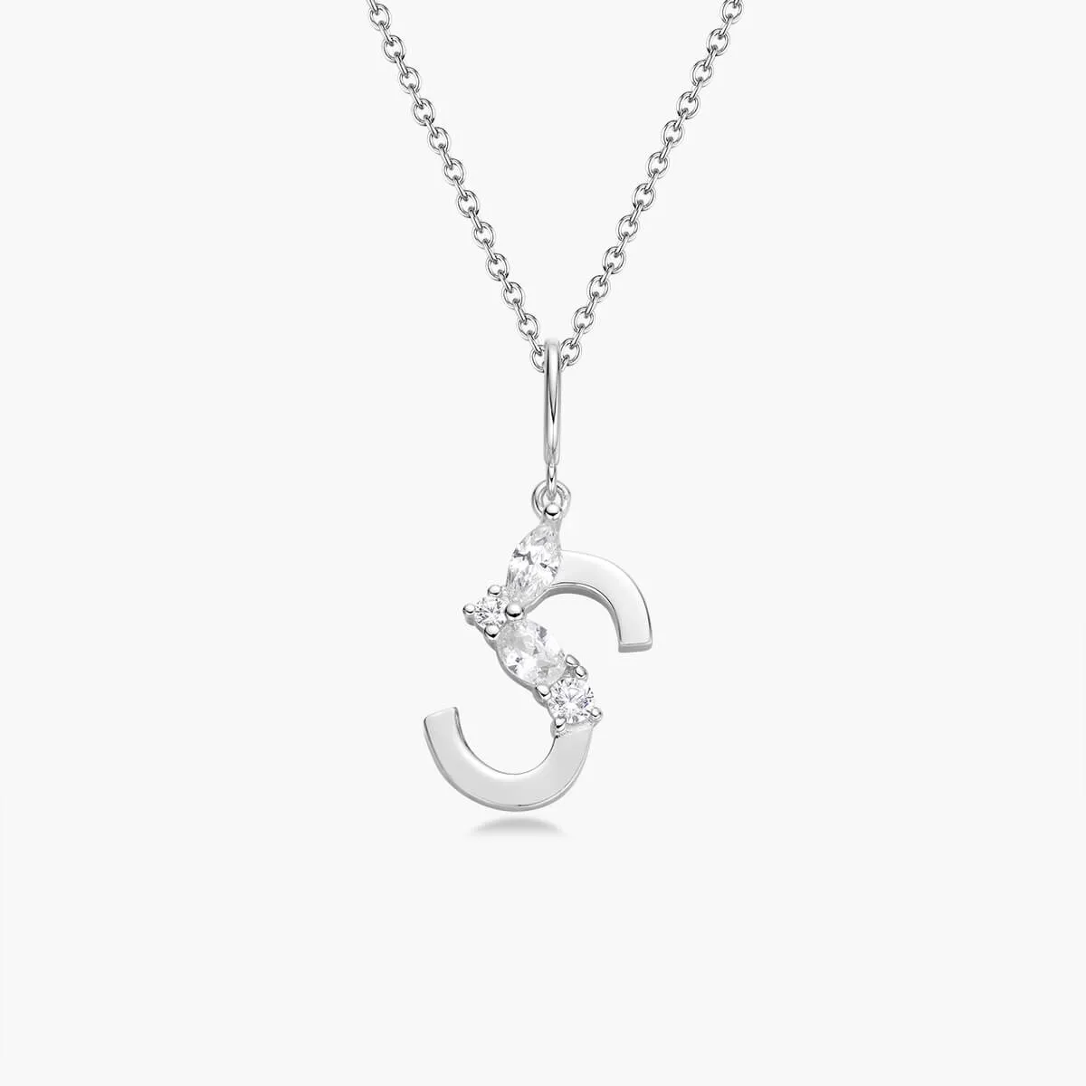 Initial Necklace | Platinum