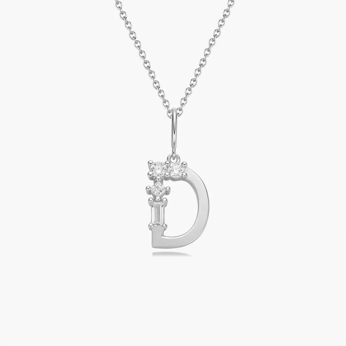 Initial Necklace | Platinum