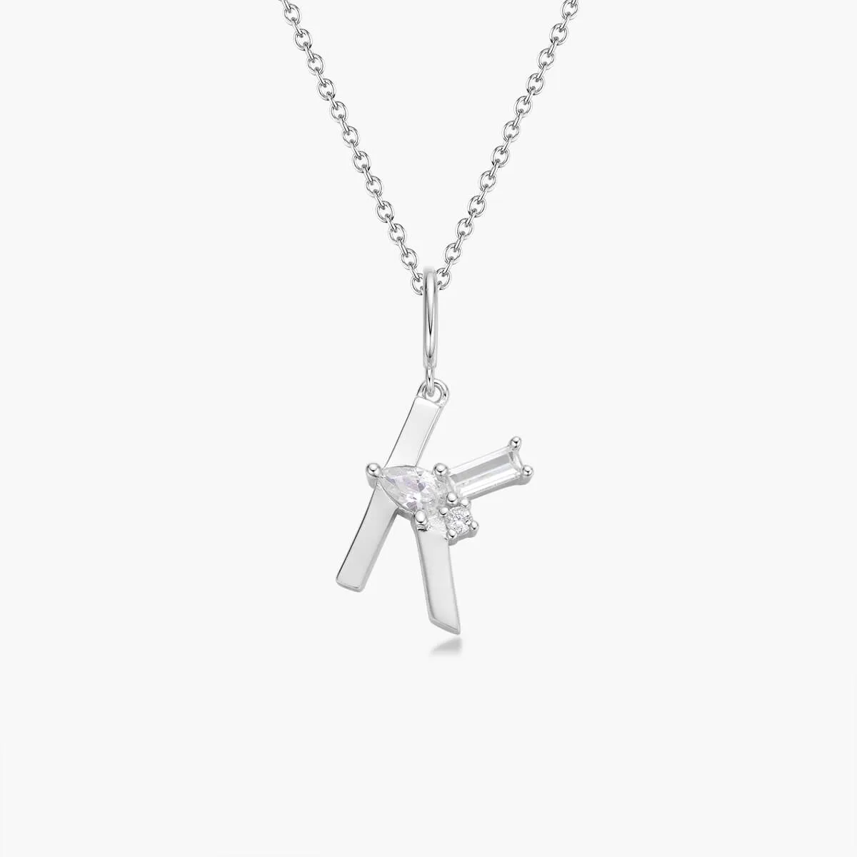 Initial Necklace | Platinum