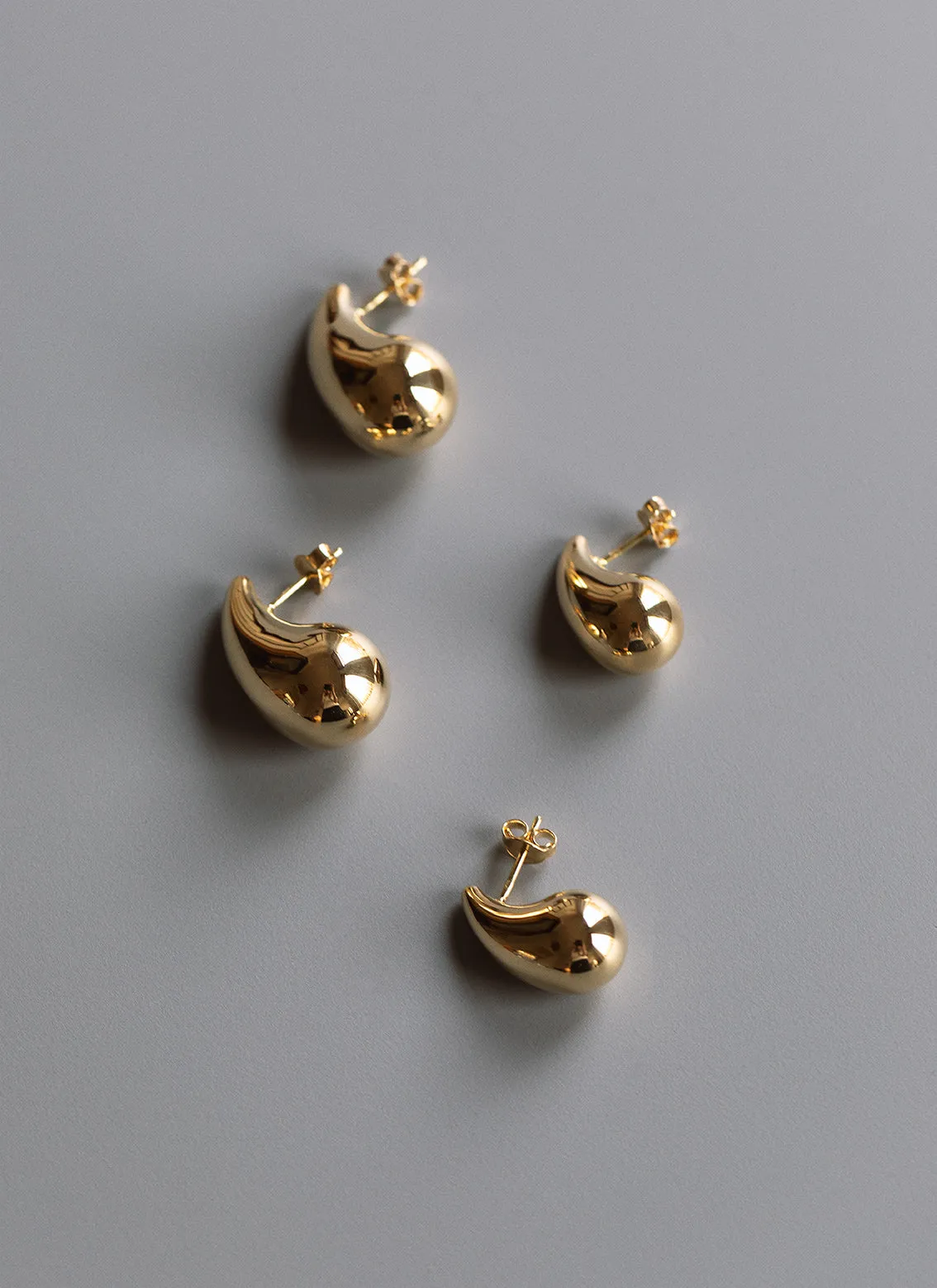 Ivy chunky earrings 14k gold