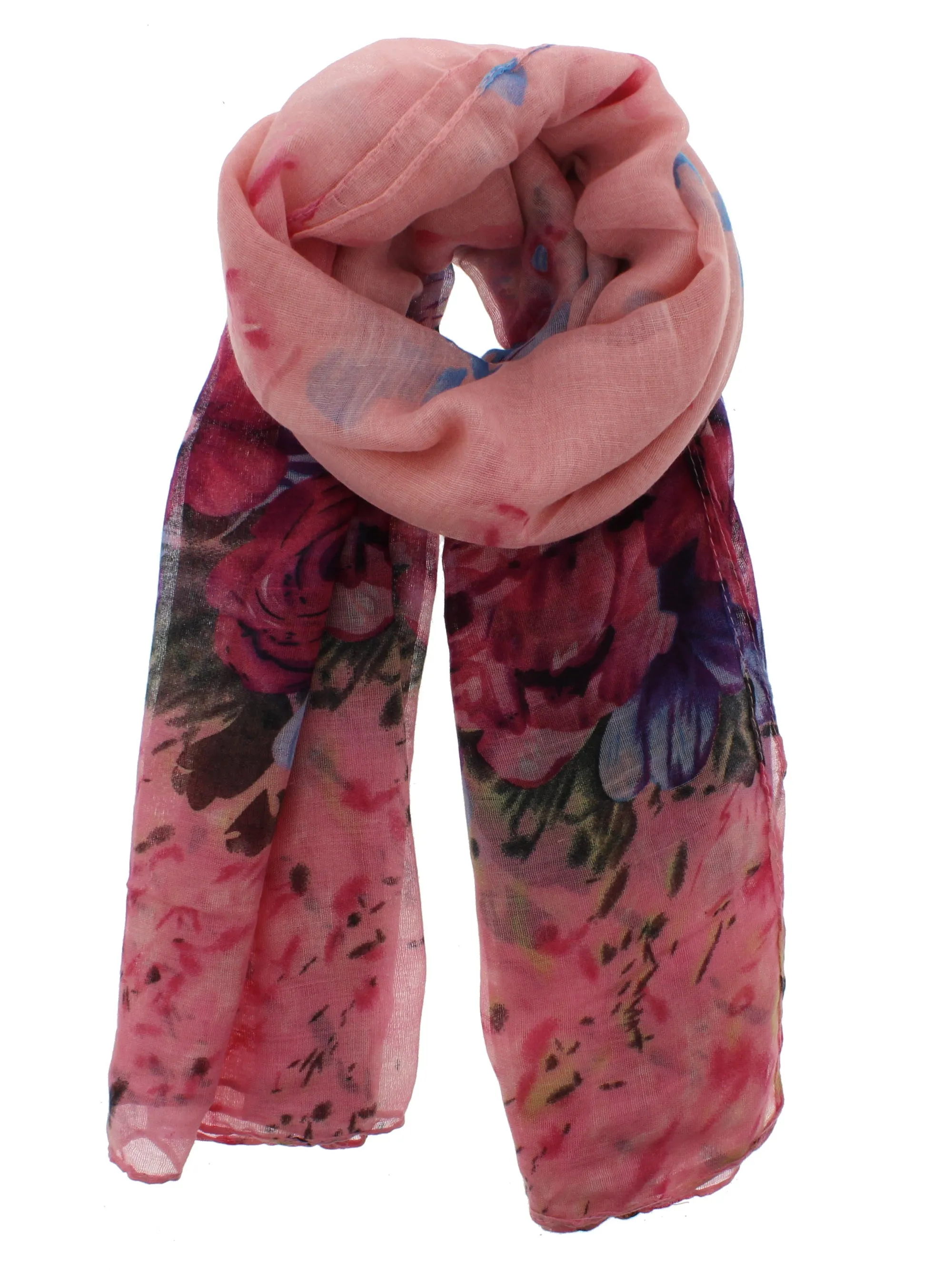 Multi Floral Print on Scarf