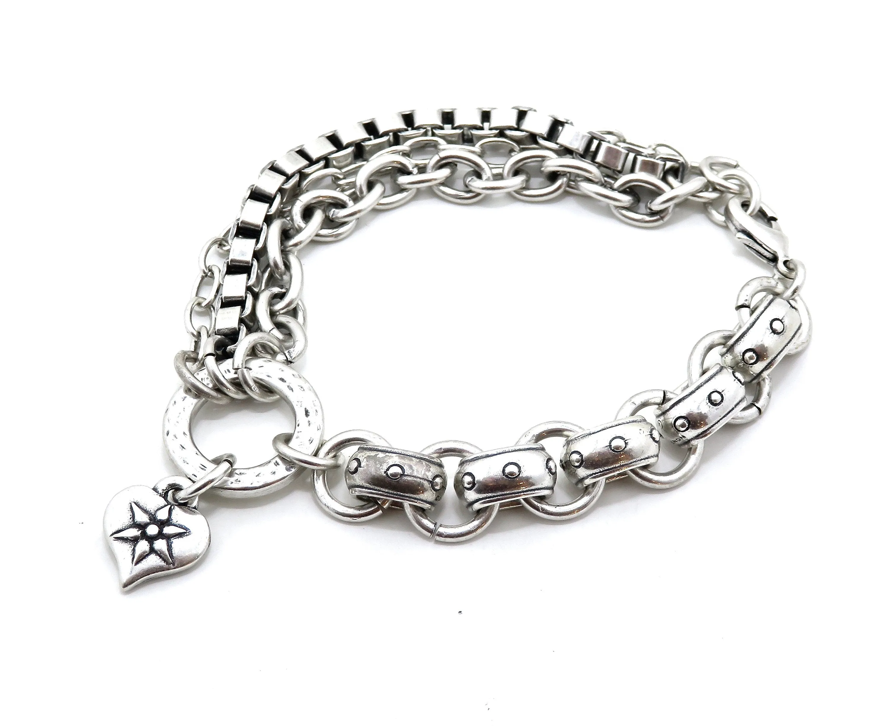 Rugged Mixed Elements Bracelet