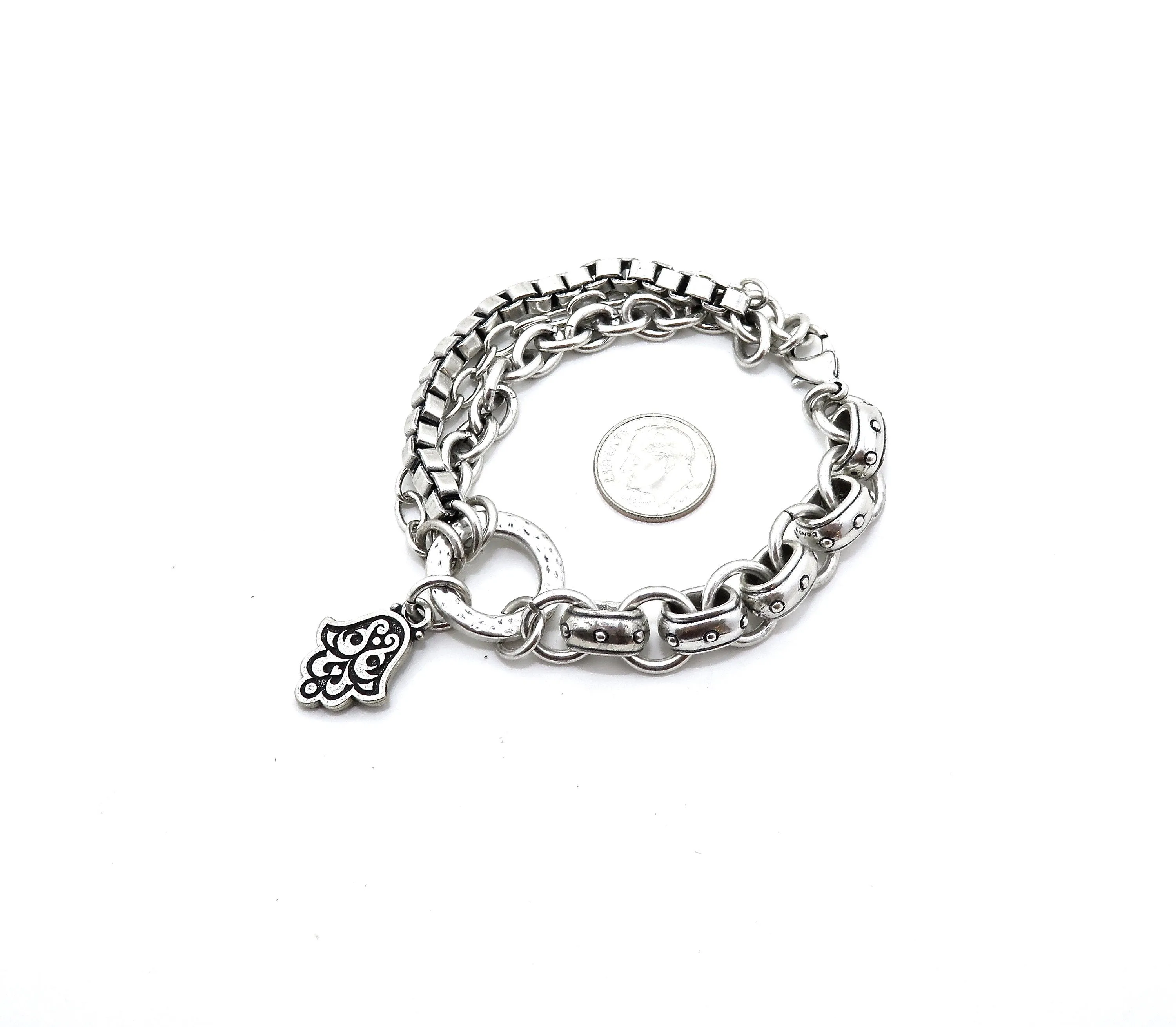 Rugged Mixed Elements Bracelet