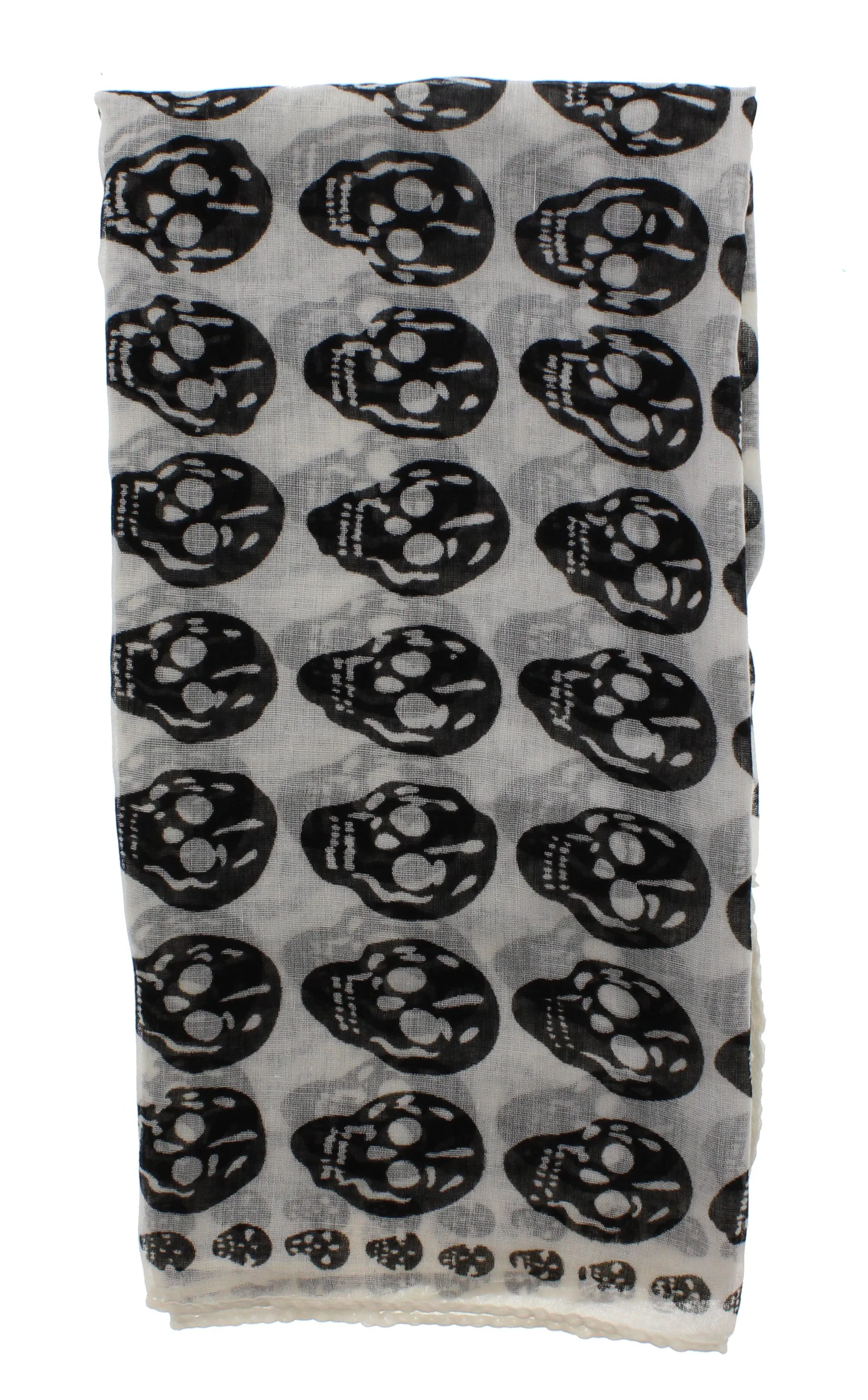 Skull Print Scarf