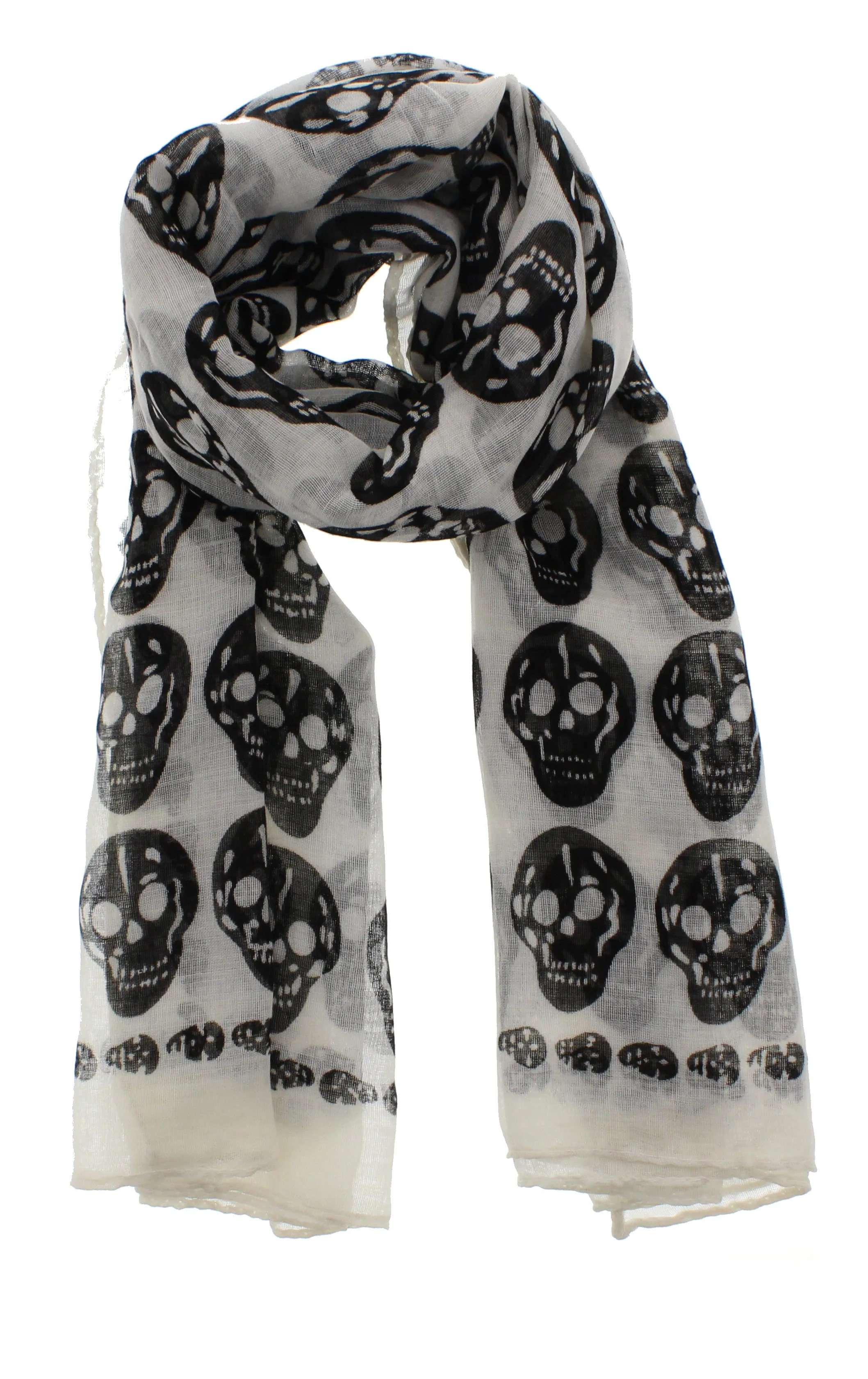 Skull Print Scarf