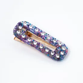 Twilight Crystal Rectangular Hair Clip