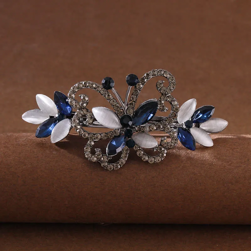 Women's Crystal Rhinestones Butterfly Hair Clip